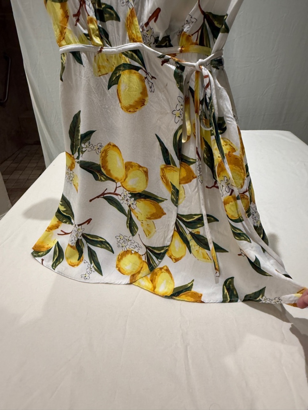 Lulu's White Lemon Print Mini Dress - Picture 5 of 7